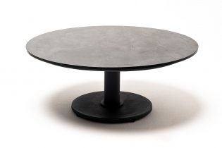 MR1001000 интерьерный стол из HPL круглый, D80, H32, цвет «серый гранит»