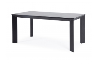 MR1002067 обеденный стол из HPL 160х80см, цвет «серый гранит«, каркас черный